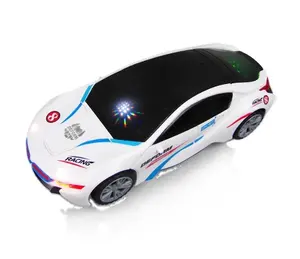 Vehículo Robot de transformación para niños, con luz eléctrica juguete de coche de carreras, Deformación de música