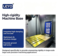 Centro de Fresado CNC Vertical de Servicio Mediano LEYO VMC 1160, Cono de Husillo BT40, Sistema de Control FANUC