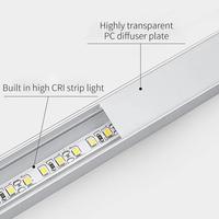 Profilé en aluminium pour bande LED personnalisée, plusieurs types, encastré, canal dissimulé, support de diffuseur linéaire pour bande lumineuse