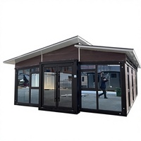 Serre de transport en acier préfabriquée, pliable et extensible, de 20 et 40 pieds, prête à l'emploi, moderne, étanche, pour usage résidentiel, chambre, hôtel