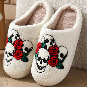 Wholesale Customized Indoor Soft Winter Plush Home for <b>Slippers</b> Comfortable Logo New Fruit Design Good Quality for Spring Season - Product Image 5