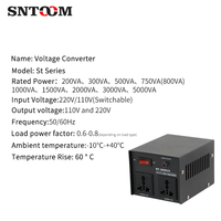 Transformateur d'isolement élévateur/abaisseur monophasé à bobine toroïdale en cuivre, entrée 220V, protection contre les surcharges, alimentation silencieuse et stable