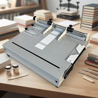 Machine à relier les livres CG100H avec positionnement central, réflexion et coupe d'angle pour la fabrication de couvertures de livres