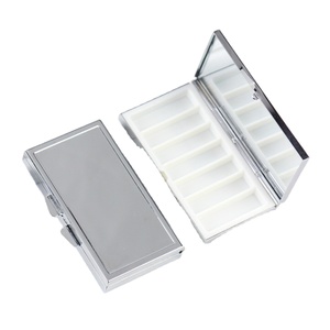 กล่องเก็บของทรงสี่เหลี่ยมผืนผ้าหลายช่องแบบพกพาได้อุปกรณ์โลหะสำหรับการเดินทางกลางแจ้งการระเหิดแบบทันสมัย - Product Image 1