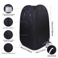 Équipement de relaxation portable pour salon, tente de sauna à vapeur pop-up pour amincissement corporel complet à domicile avec télécommande