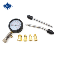 Kit de Prueba de Compresión y Detección de Fugas para Cilindros de 0-300 PSI, Herramienta de Diagnóstico de Motor con Adaptadores de Latón, Ajuste Universal