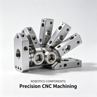 Pièces de précision pour robots industriels, composants mécaniques en acier inoxydable/aluminium usinés sur commande par CNC