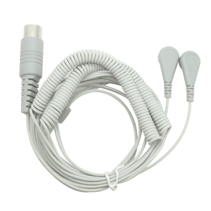 カスタマイズされたDin 5P男性から2リード3.5mm女性スナップECGケーブルスプリングコイルスナップケーブル - Product Image 5