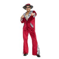 Costumes d'Halloween Costumes de pimps des années 70 pour hommes Costume de fête d'Halloween pour adultes