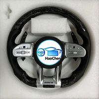 Volant personnalisé en cuir perforé en fibre de carbone pour Mercedes-Benz E55 AMG W211 W212 W219 Classe E Classe G 463
