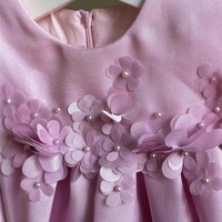 Robe de princesse pour bébés filles européennes et américaines de 3 à 8 ans, nouveau modèle 2026, jupe rose moelleuse, douce et mignonne, en polyester, toutes saisons