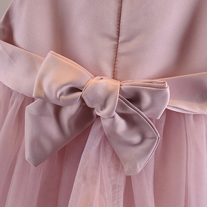 Abito Estivo Bianco in Pizzo e Raso per Bambine, Vestito Principessa Senza Maniche con Gonna a Balze, per Bambine da 1 a 3 Anni - Product Image 5