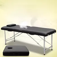 Table de massage pliable en cuir synthétique de haute qualité, lit de thérapie portable pour l'école, la salle de sport, la salle de bain