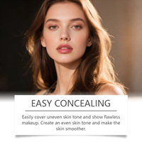 Fond de Teint Crème Anti-Rides SPF50 Longue Tenue 30g Teinte Naturelle Claire/Huileuse Couvrance Totale Correcteur Hydratant