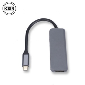 High Quality 4 in 1 <span class=keywords><strong>USB</strong></span> Type <span class=keywords><strong>C</strong></span> HUB <span class=keywords><strong>to</strong></span> 4K <span class=keywords><strong>HDMI</strong></span>+<span class=keywords><strong>USB</strong></span> 4 in 1 <span class=keywords><strong>USB</strong></span> <span class=keywords><strong>C</strong></span> HUB Converter Adapter Cable - Product Image 5