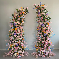 Hochzeits-Rosenbogen-Blumenhintergrund Künstlicher Seidenblumenbogen Dekoration für Abschlussfeier Erntedankfest Ostern und Andere Anlässe