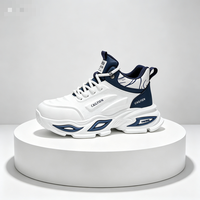 Chaussures de marche pour hommes, lacets, tige en PU, respirantes, confortables, légères, toutes saisons, tendance mode, chaussures de marche quotidiennes