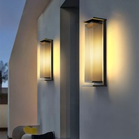 Applique Murale Solaire LED Extérieure Étanche pour Villa, Cour, Jardin, Entrée - IP65, Base en Acier Inoxydable, Lampes de Porche et de Portail