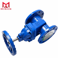 Katup Gerbang Besi Ulet Z45X-16Q PN16 dengan Dudukan Resilient, Batang Non-Rising, Flens, Handwheel, untuk Suplai Air dan Pemadam Kebakaran DN50-DN300