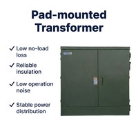 Personnalisation OEM/ODM Transformateur de distribution d'énergie triphasé 60Hz pour montage sur socle 500-2500 KVA
