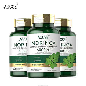 Kapsul Ekstrak Daun <span class=keywords><strong>Moringa</strong></span> Organik Dosis & Kemasan Dapat Disesuaikan Dukungan Energi & Imunitas Vitamin B C Kalsium Zat Besi Mineral - Product Image 1