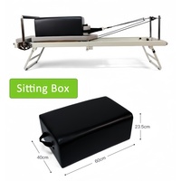 Équipement de Yoga Portable et Pliable en Acier Allié avec Roues pour Entraînement de Pilates et Renforcement du Core à Domicile – Exclusivité Transfrontalière et Durabilité Accrue