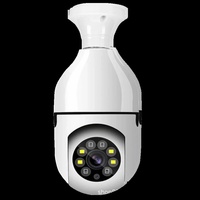 Caméras de sécurité ampoule sans fil pour intérieur et extérieur avec détection de mouvement par projecteur et audio bidirectionnel pour la sécurité domestique