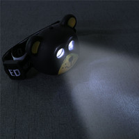 Belle enfant phare LED alimenté par batterie forme animale mignon lampe frontale lampe de poche sur la tête pour les enfants