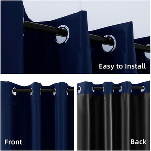Cortinas Opacas DaiRui, Bloqueo Total de Luz Solar, Aislamiento Térmico, con Ojales, para Dormitorio, Sala de Estar, Protección de la Privacidad - Product Image 2