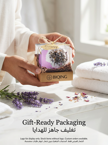 บาธบอมบ์ส่วนผสมจากธรรมชาติ 100% ขายส่ง 3 ชิ้น ของขวัญวันแม่ กล่องของขวัญสปาเกลือ Epsom ชุดกล่องของขวัญสปาเกลือ - Product Image 4