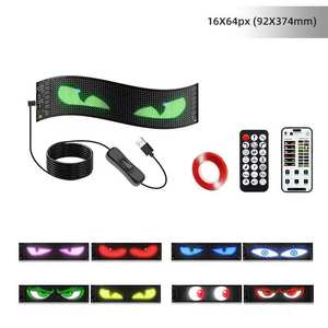 Écran LED flexible LOY pour remplacement de panneau matriciel, affichage publicitaire frontal pour tricycle/voiture, compatible <span class=keywords><strong>Apple</strong></span>/Android, 12V 18W, contrôlable par application - Product Image 1