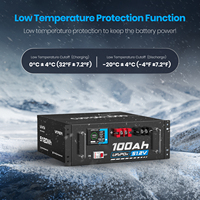 Batterie de rack de serveur LiFePO4 51,2 V 100 Ah 5,12 kWh avec affichage intelligent et surveillance par application – Prix distributeur OEM/ODM