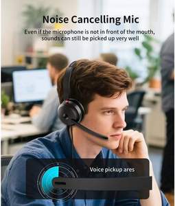 ONIKUMA X81 professional ear-wrapped wired computer USB gaming headset noise reduction call center headset with microphone - Product Image 4