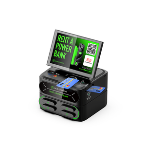 Station de <span class=keywords><strong>location</strong></span> Powerbank partage chargeur kiosque lecteur de carte POS Service de station de charge avec application logicielle avec lecteur de carte à rayures - Product Image 1