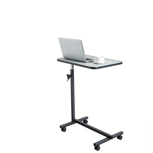 <b>Adjustable</b> Bedside <b>Table</b> MDF Iron 4 Wheel With Brake Modern Minimalist Bedroom Furniture Home Use - Product Image 1