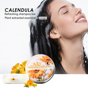 OEM Calendula <b>Shampoo</b> Soap Thinning Hair-Volume Conditioner Bar for Men Women Hair Thickening & Regrowth Treatment Hair Growth - Product Image 1