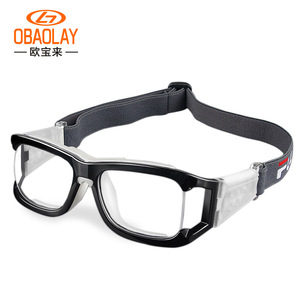 Gafas de baloncesto OBAOLAY con montura completa, lentes de policarbonato, antivaho, antideslizantes, gafas deportivas para hombre - Product Image 1