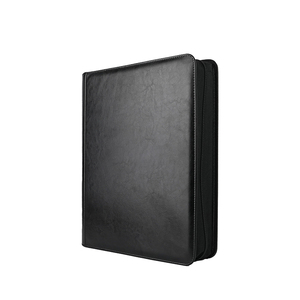 Premium PU Leather <b>Card</b> <b>Holder</b> With Zipper Closure Black 9 Pockets For <b>Pokemoned</b> <b>Cards</b> Storage Display Case - Product Image 3