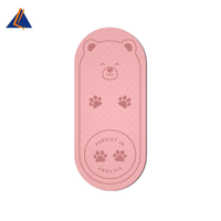 Tapis de yoga en TPE motif ours mignon, double face, antidérapant, absorbant les chocs, silencieux, portable, pour fitness à domicile et exercices de saut