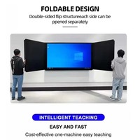Tableau blanc interactif Nano de 75 pouces, 40 points tactiles IR, système d'exploitation Android/Windows, 4G/8G de RAM, temps de réponse de 6 ms, 4K 16:9, garantie d'un an