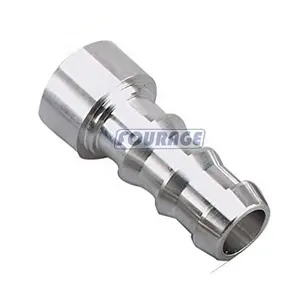 Aluminum Weld On Bung Hose Barb Fittings 3/8" 1/2" 5/8" 3/4" Barb Weldable Nipple Adapter