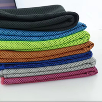 Serviette de sport rafraîchissante en microfibre à séchage rapide avec logo personnalisé, douce, respirante, pour le yoga et la course à pied