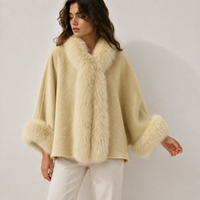 Nouvelle Arrivée 2026 – Manteau Court Élégant en Laine et Cachemire, Chaud et Écologique, Cousu Main, Respirant, Hiver, Peluche Amovible