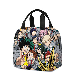 Precio de fábrica, fiambrera de dibujos animados de Anime mixto, bolsa de escuela portátil Luffy <span class=keywords><strong>DBZ</strong></span> Tanjirou KT Cat para niños y estudiantes - Product Image 3
