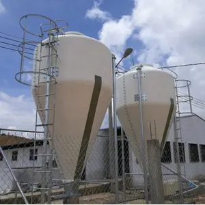 Chinese Manufacturers Fiberglass Food Silo Chicken House Silo Feed Silo For Sale