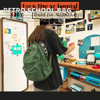 Sacs à dos en toile personnalisés tendance rétro en gros pour filles et femmes, sacs à dos d'école imperméables à la mode en polyester