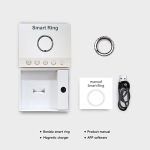 Bague connectée rotative avec contrôle par application, en acier inoxydable, étanche IP68, suivi du sommeil et de la forme physique, modes multisports, surveillance de la fréquence cardiaque - Product Image 2