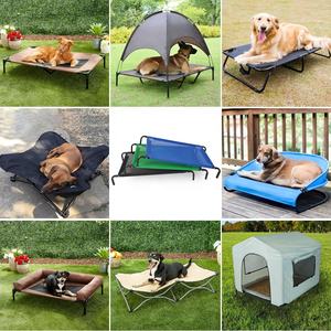 Cuna plegable y portátil para perros y gatos, cama elevada de refrigeración plegable con marco de acero para juegos y descanso - Product Image 5