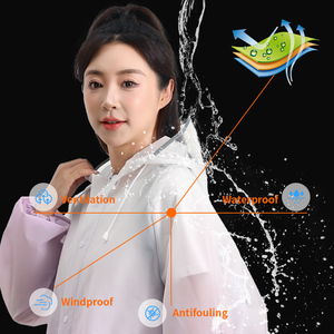 EVA per adulti impermeabile <span class=keywords><strong>Poncho</strong></span> impermeabile impermeabile impermeabile per uomini e donne Logo decorazione per moto all'aperto escursioni - Product Image 3
