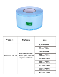 Disposable Medical Grade Steam and EO Gas <strong>Sterilization</strong> Pouch for Dental Instruments Clinic Use <strong>Paper</strong> Plastic Film - Product Image 6